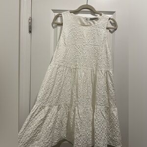 Abercrombie & Fitch Textured White Dress